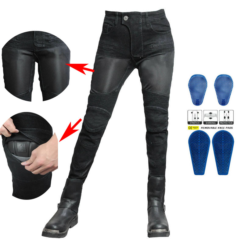 Motorcycle Gear For Woman - Motorcycle Pants Pantalon Moto Jeans PK719