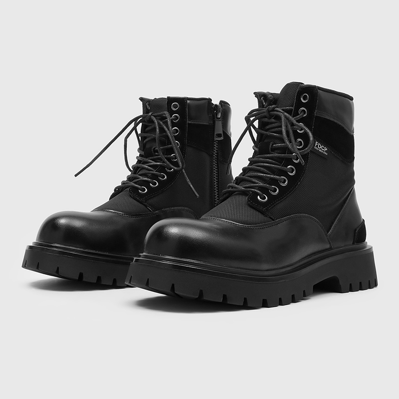 Men Spliced Thick Soled High T - Motorcycle Gear Mens ulasan dan harga