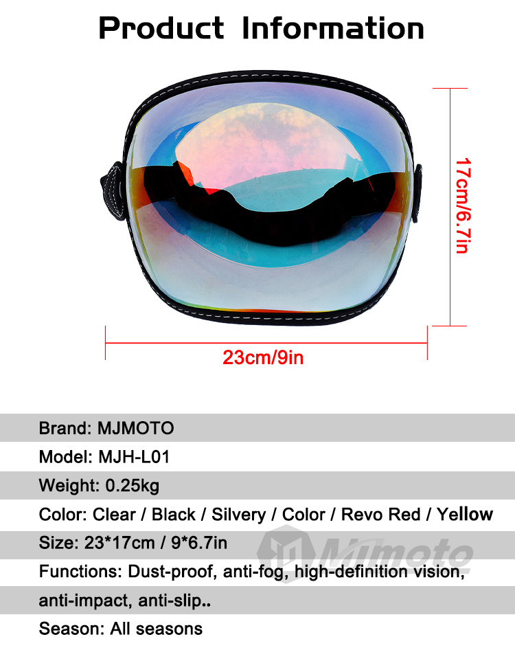 Retro Motorcycle Goggles Full  - Motorcycle Gear For Woman ulasan dan harga