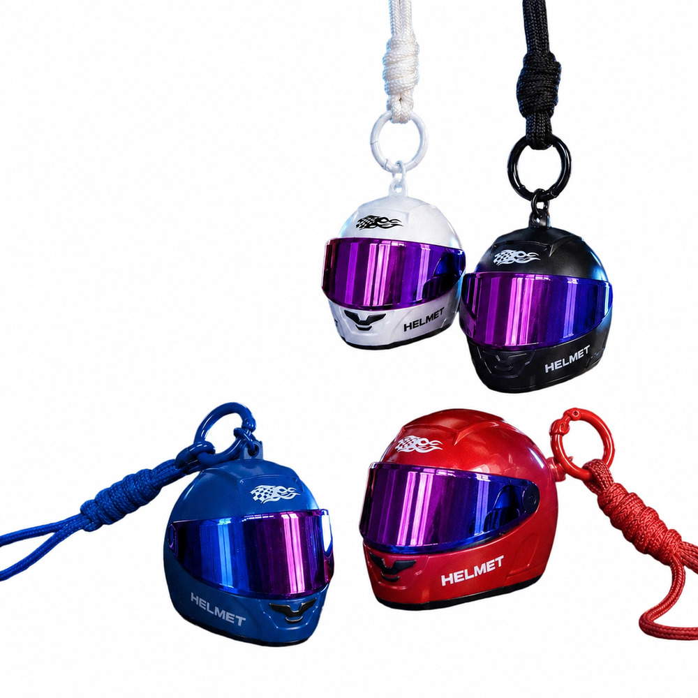 Cool Colorful Helmet Keychain  - Motorcycle Gear Backpack ulasan dan harga